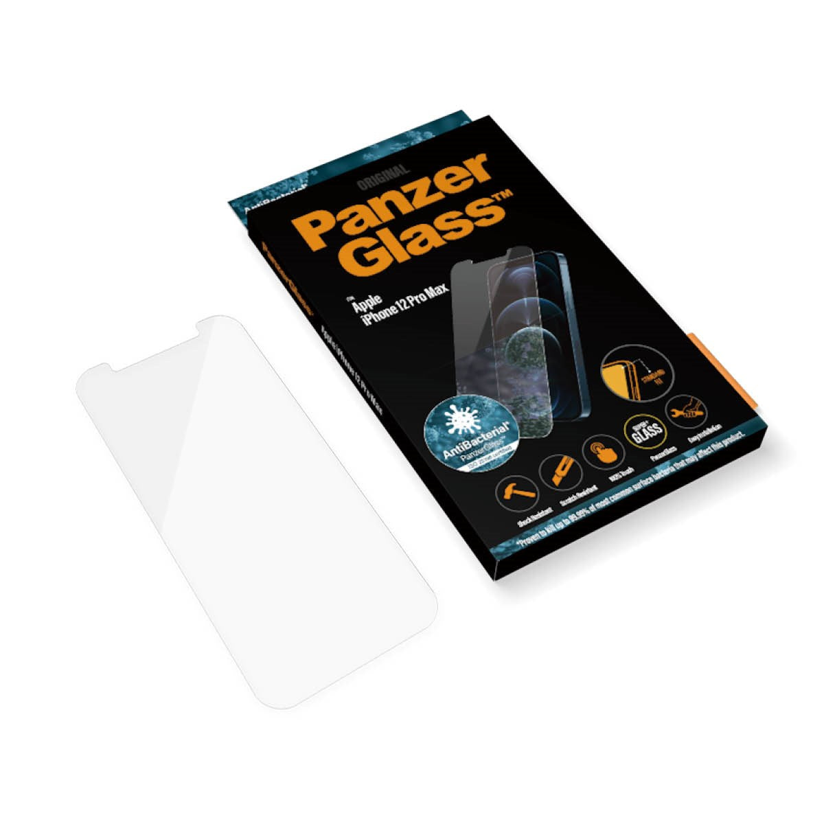 PanzerGlass® Displayschutzglas iPhone 12 Pro Max | Standard Fit